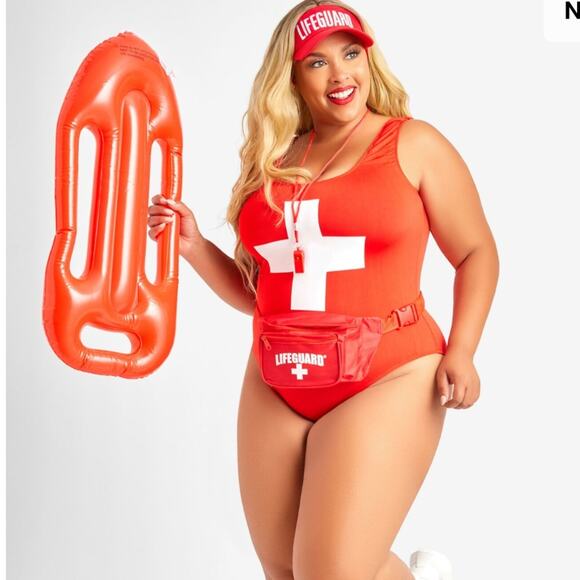 Ashley Stewart Pants - NWT Ashley Stewart Bae Watch Lifeguard Baywatch Halloween costume 3X